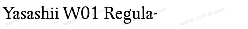 Yasashii W01 Regula字体转换